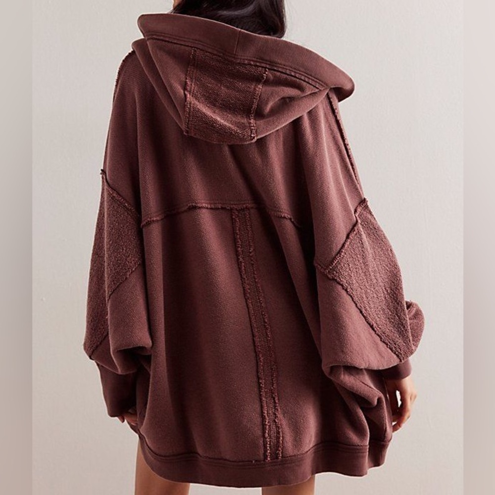 We The Free Forever Yours Cardi in Charred Eggplant